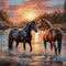 Horse Diamond Art Kits for Adults – 5D Full Drill Round Diamond Painting, Beginner-Friendly Animal Art, 11.8 x 11.8 Inch